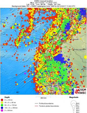 wide historical seismicity
