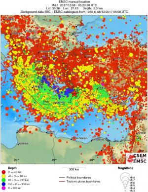 wide historical seismicity