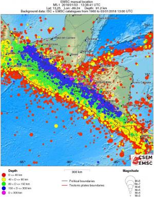 wide historical seismicity
