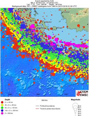 wide historical seismicity