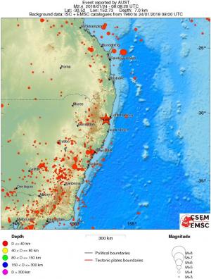 wide historical seismicity