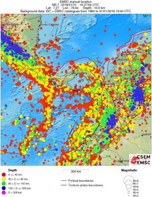 wide historical seismicity