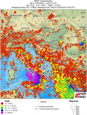 wide historical seismicity