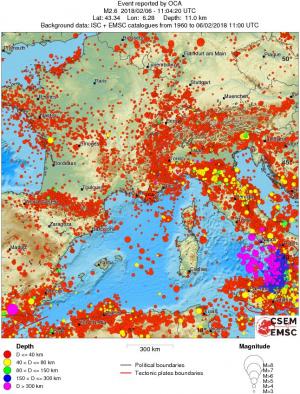 wide historical seismicity