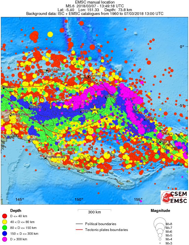 wide historical seismicity
