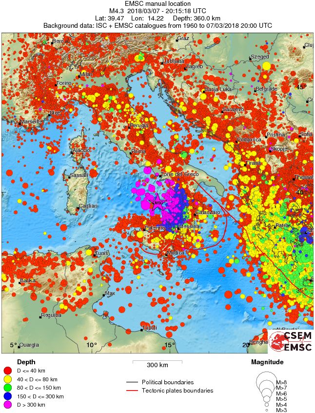 wide historical seismicity