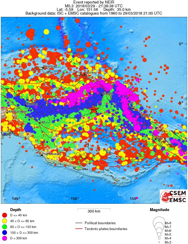 wide historical seismicity