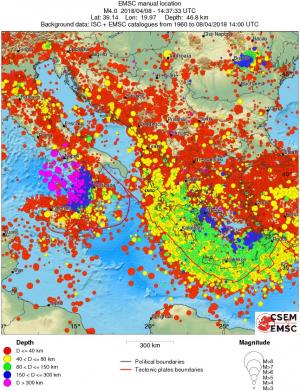 wide historical seismicity