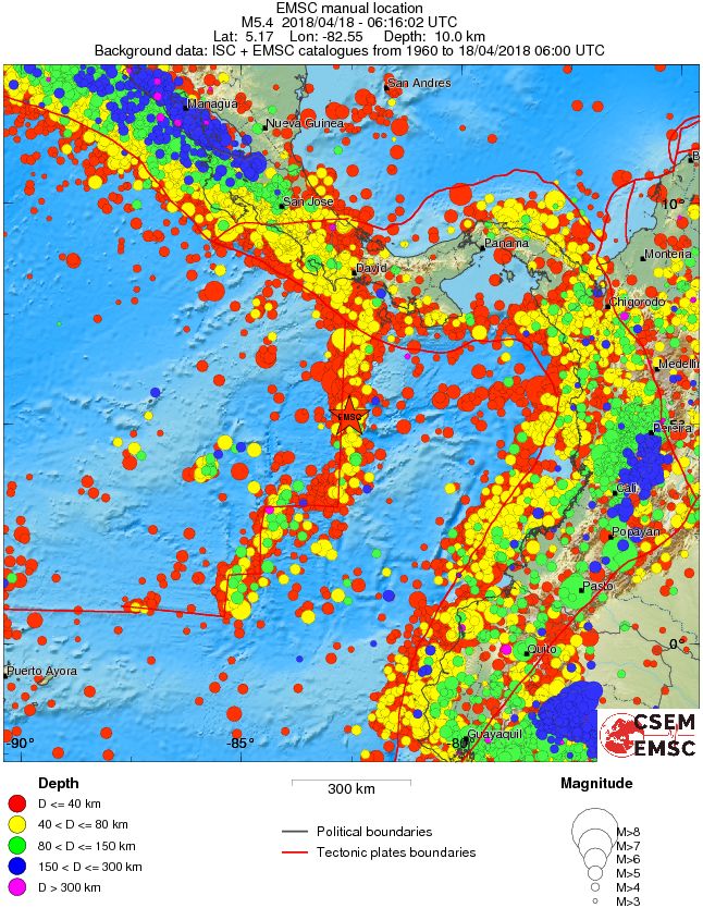 wide historical seismicity