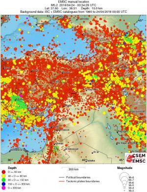 wide historical seismicity