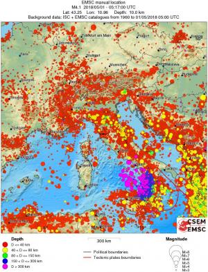 wide historical seismicity