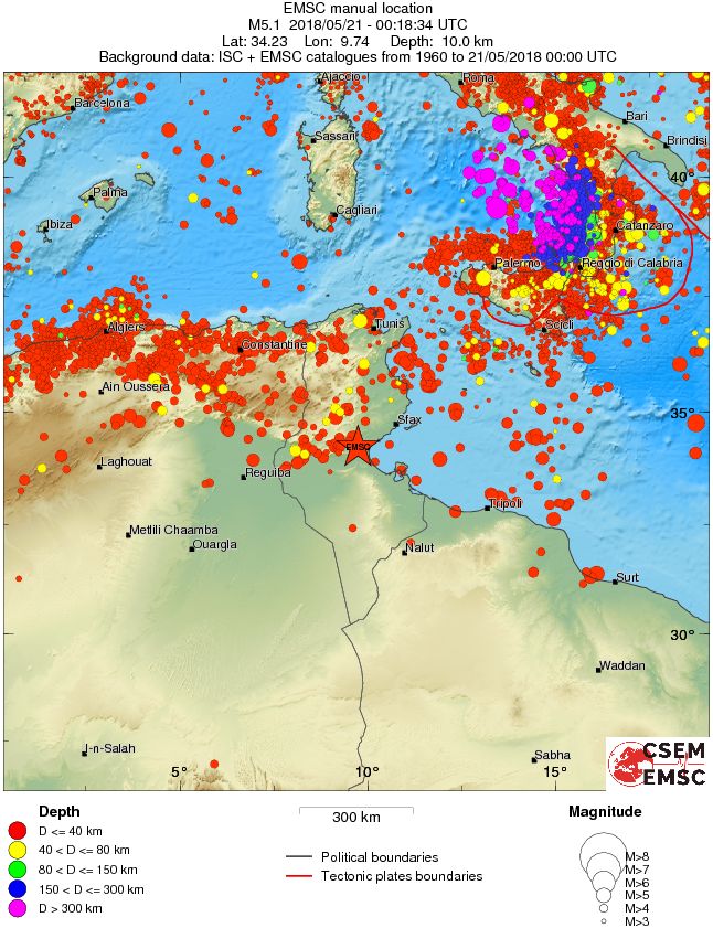 wide historical seismicity