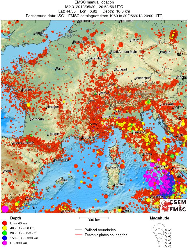 wide historical seismicity