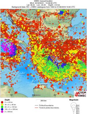 wide historical seismicity