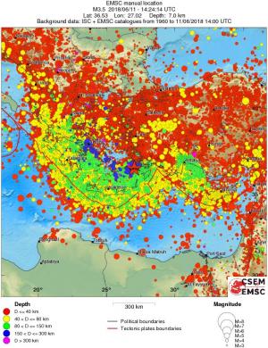 wide historical seismicity