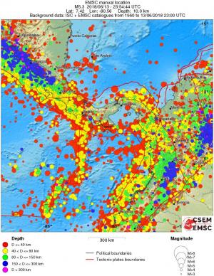 wide historical seismicity
