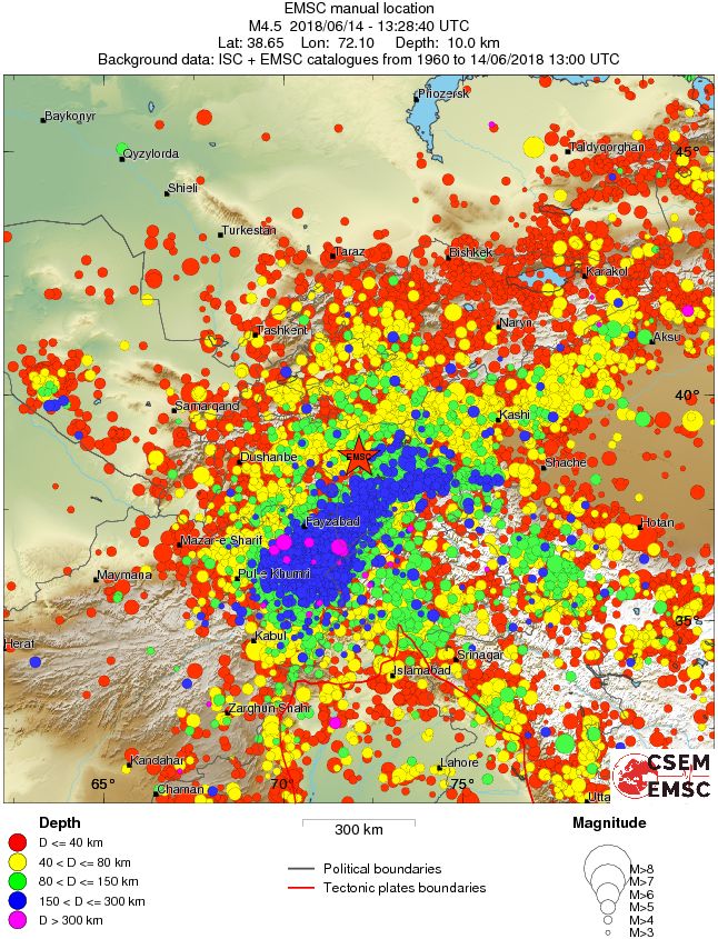 wide historical seismicity