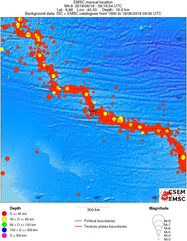 wide historical seismicity