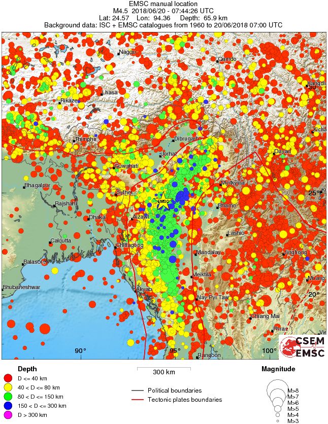wide historical seismicity