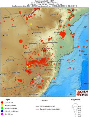 wide historical seismicity