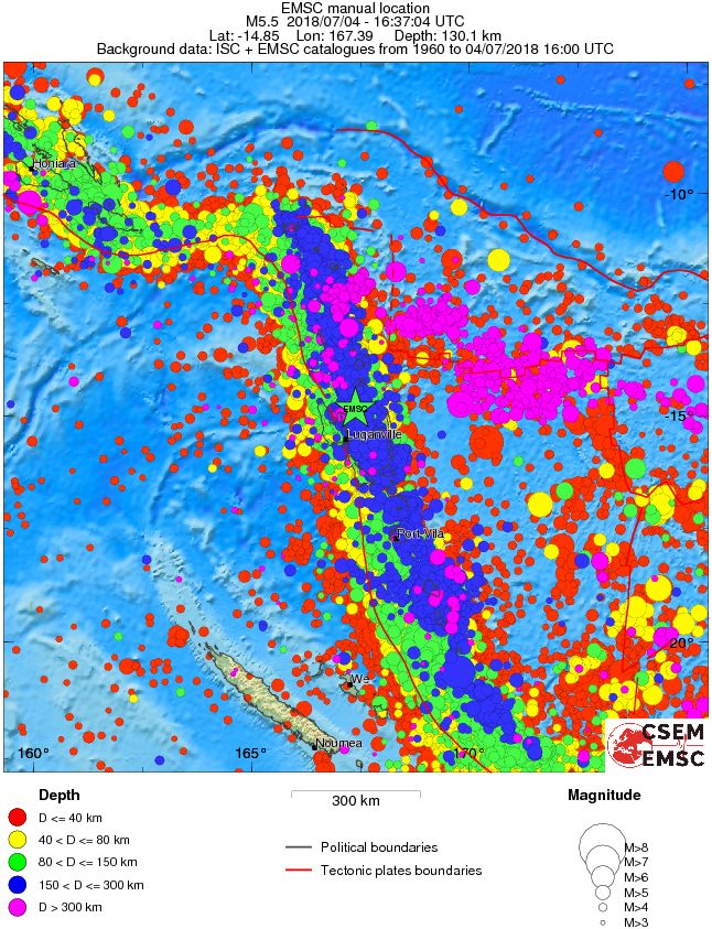wide historical seismicity
