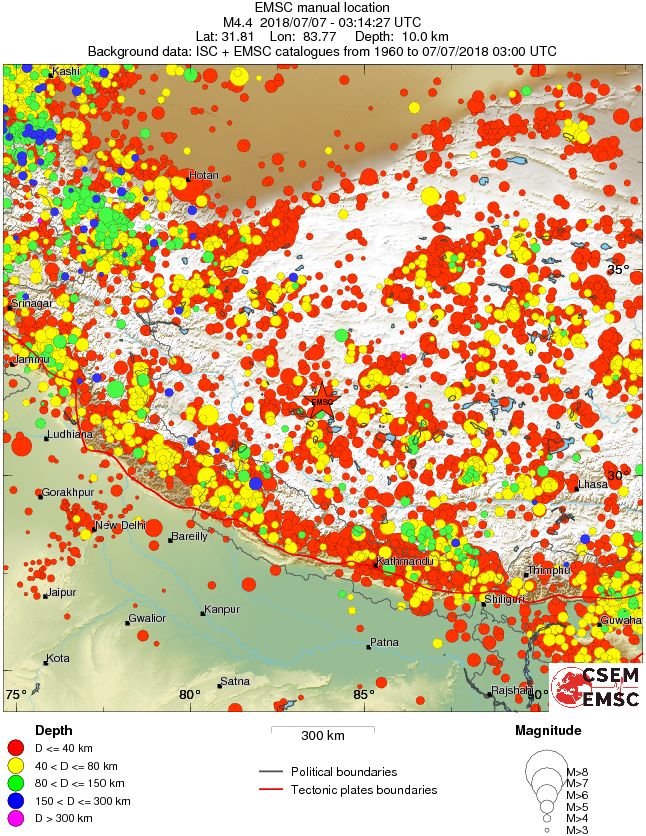 wide historical seismicity