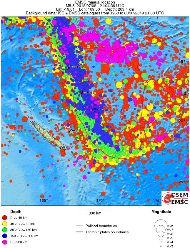 wide historical seismicity