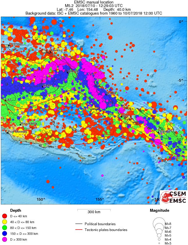 wide historical seismicity