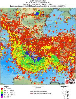 wide historical seismicity