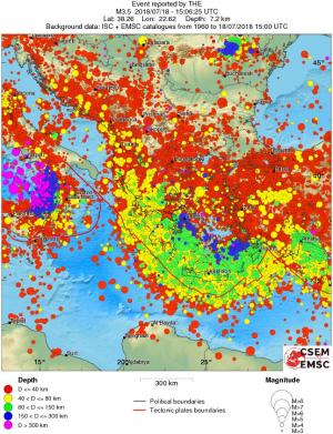 wide historical seismicity