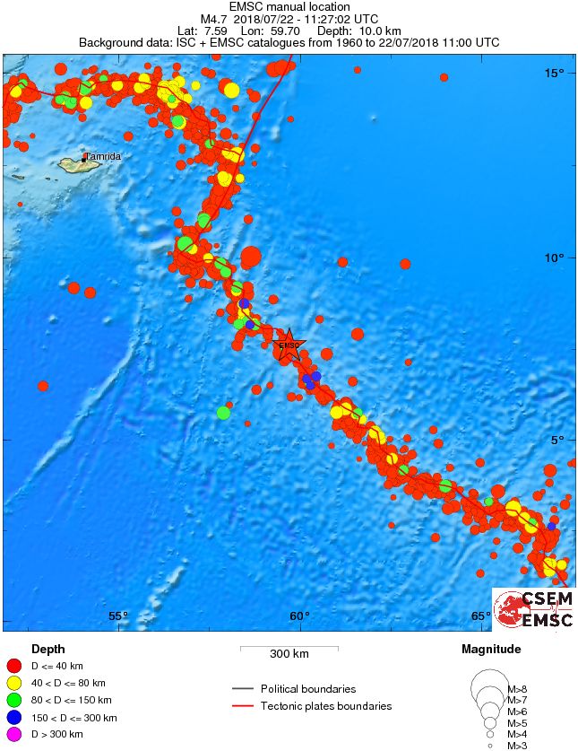 wide historical seismicity