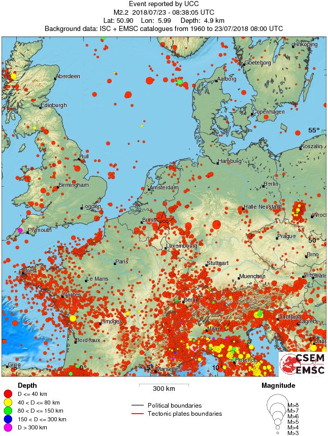 wide historical seismicity