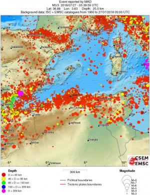wide historical seismicity