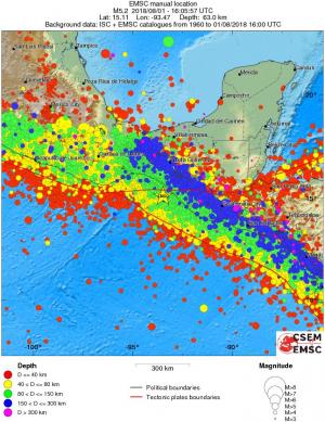 wide historical seismicity