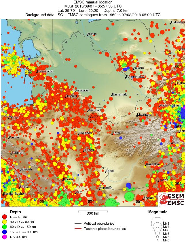 wide historical seismicity