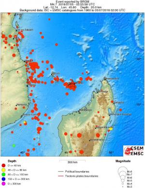 wide historical seismicity
