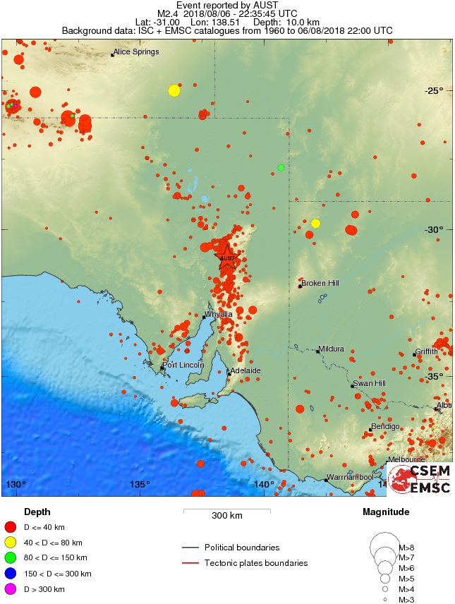 wide historical seismicity