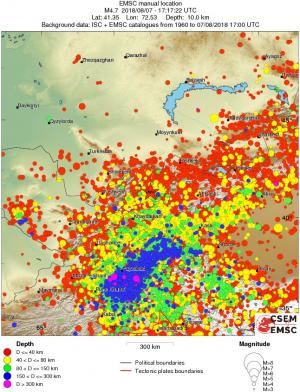 wide historical seismicity