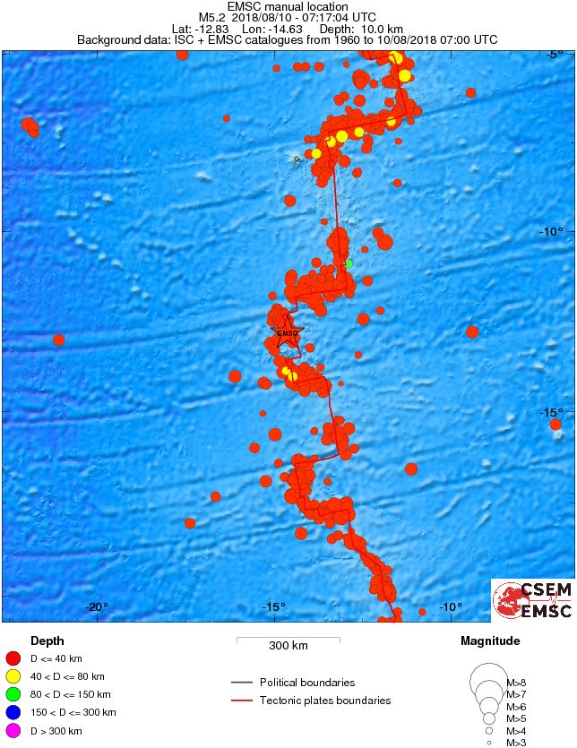 wide historical seismicity