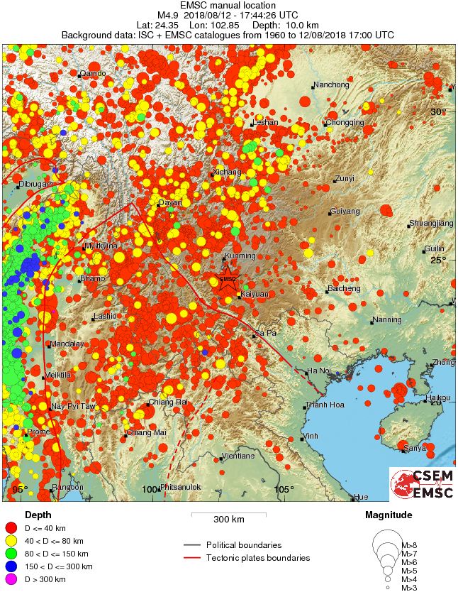 wide historical seismicity