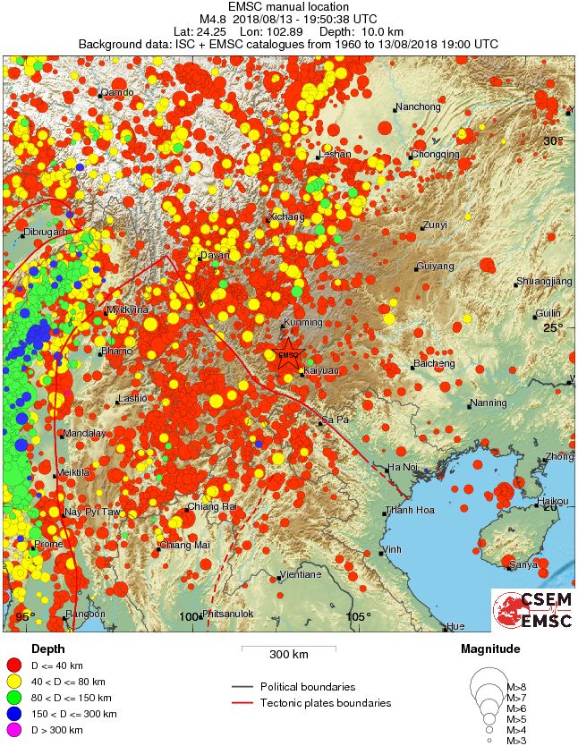 wide historical seismicity