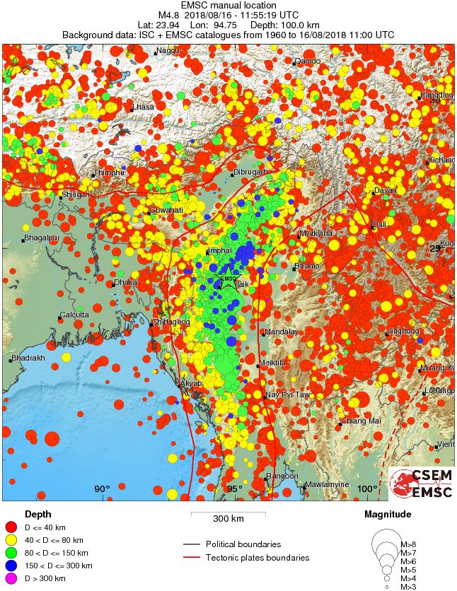 wide historical seismicity