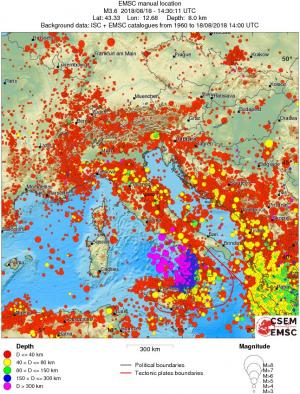 wide historical seismicity