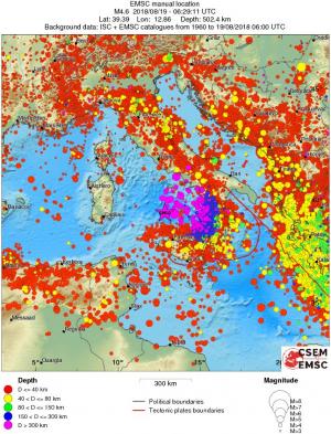 wide historical seismicity