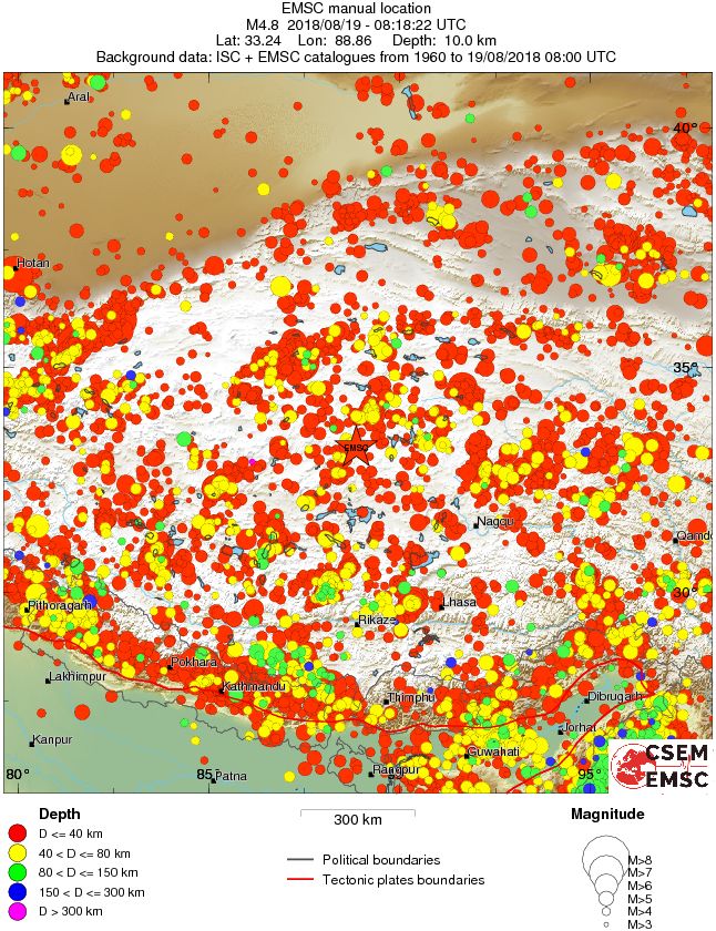 wide historical seismicity