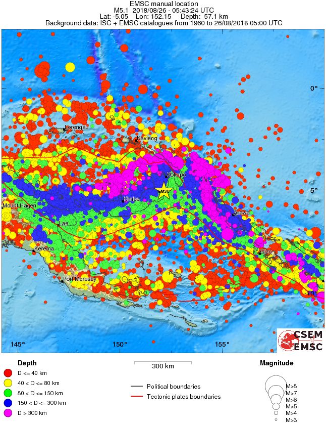 wide historical seismicity