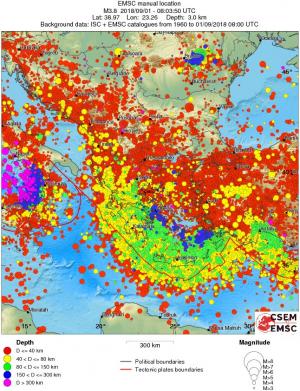 wide historical seismicity