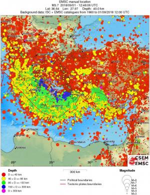 wide historical seismicity