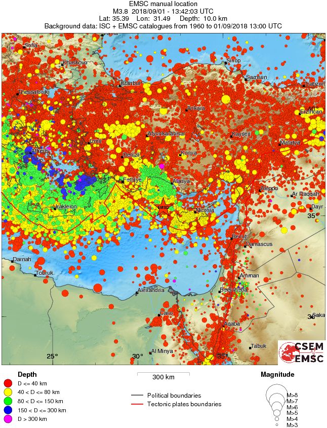 wide historical seismicity