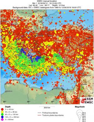 wide historical seismicity
